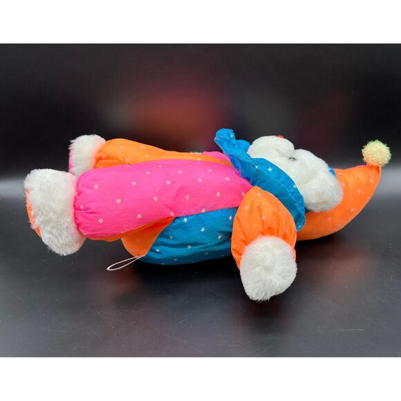 Vintage Teddy Bear Glow in the Dark House of Lloyd 1992 Chuckles the Glow Clown - Picture 3 of 10